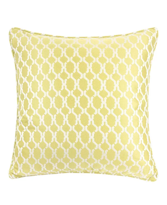 Homey Cozy Georgia Jacquard Square Decorative Throw Pillow
