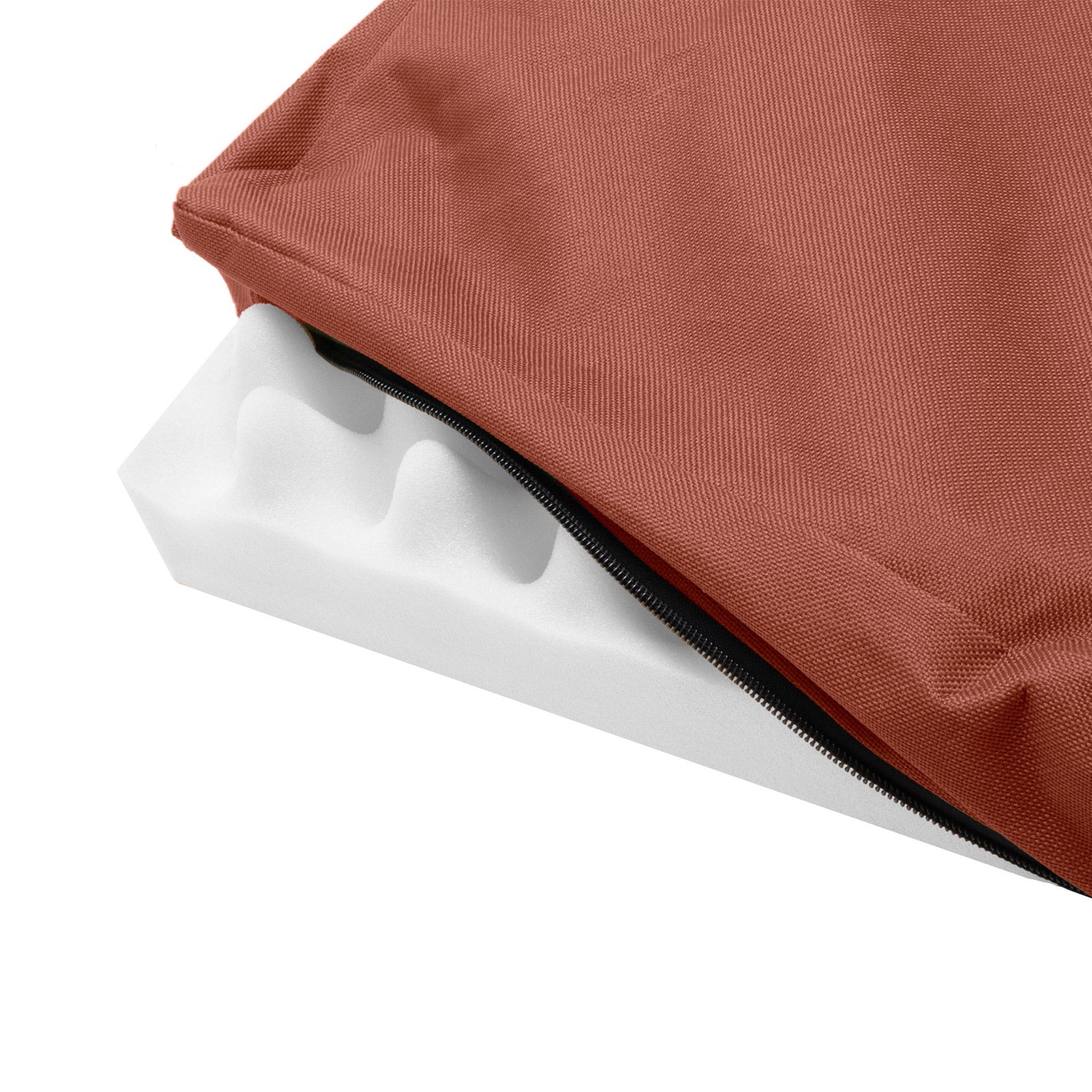 FurHaven | Deluxe Convolute Orthopedic Oxford Indoor/Outdoor Water-Resistant Pet Bed for Dogs and Cats， Chestnut， Large