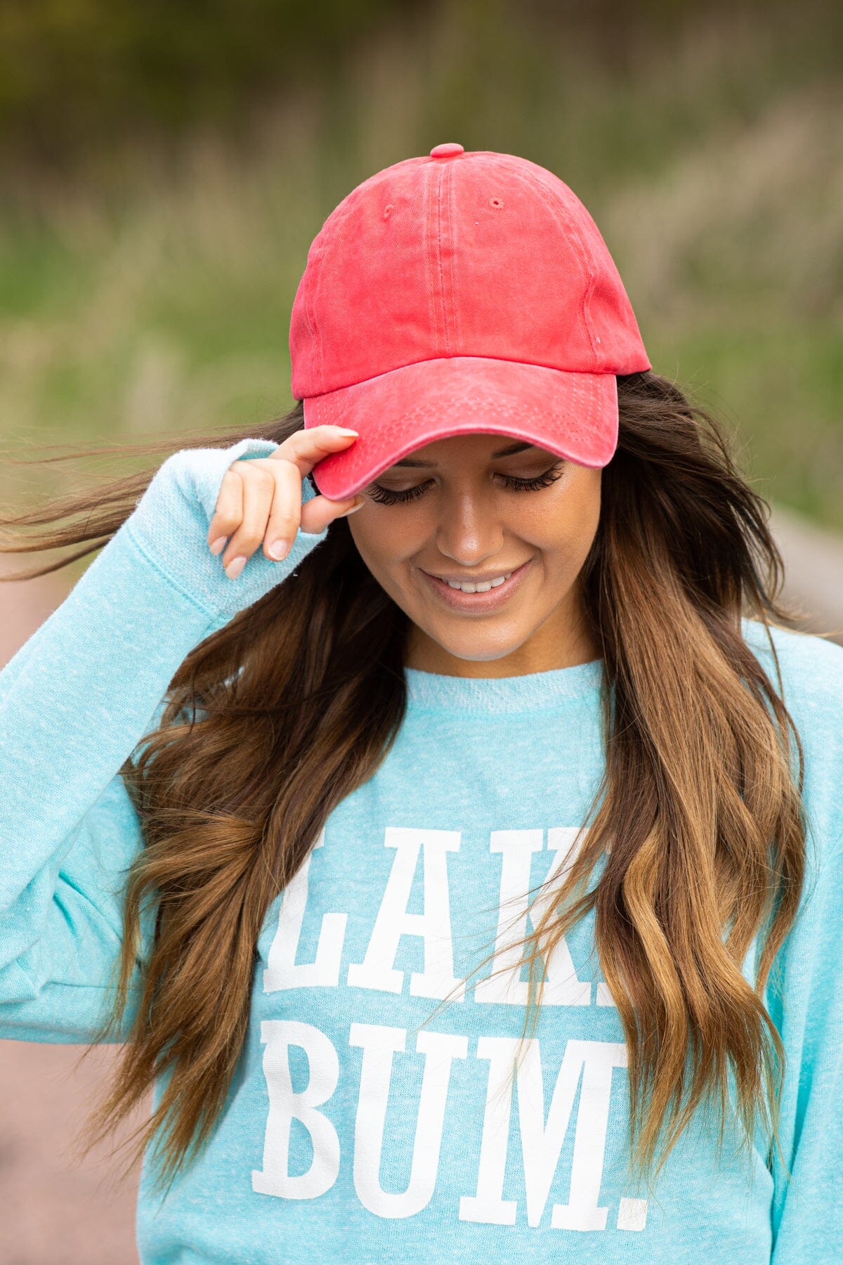 Crimson Vintage Washed Baseball Hat