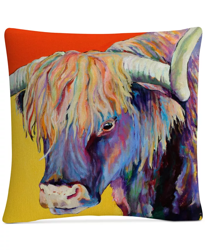 Baldwin Pat Saunders-White Scotty Decorative Pillow， 16