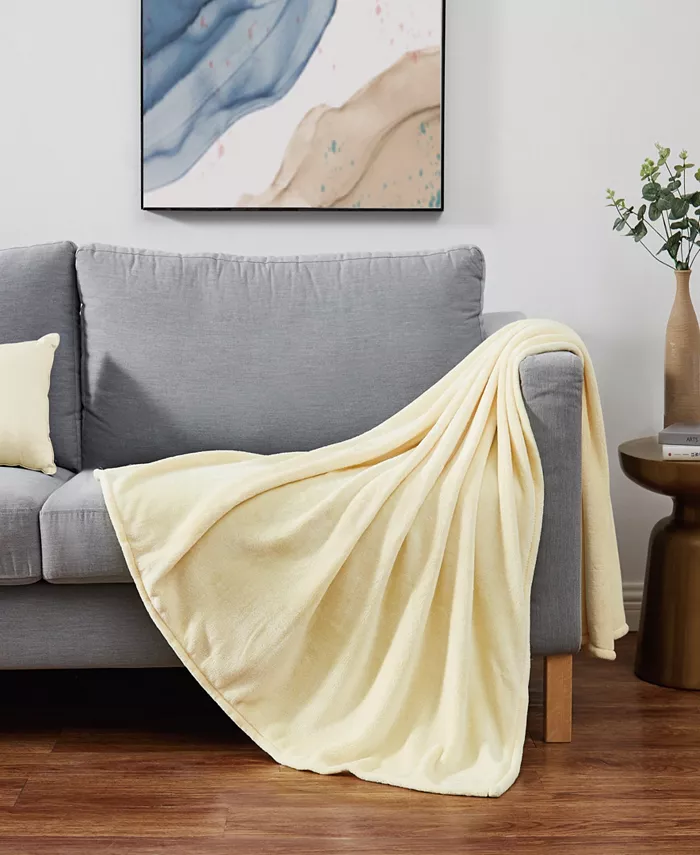 Cannon Solid Plush Throw， 50