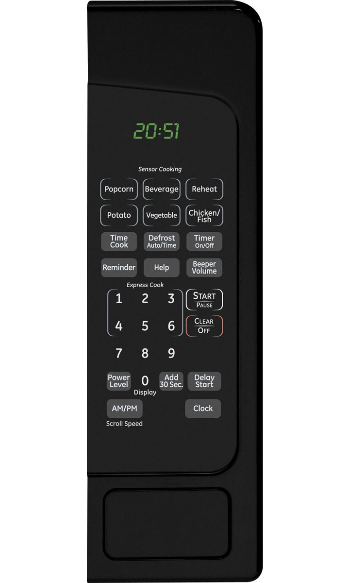 GE 2 Cu. Ft. Black Countertop Microwave Oven