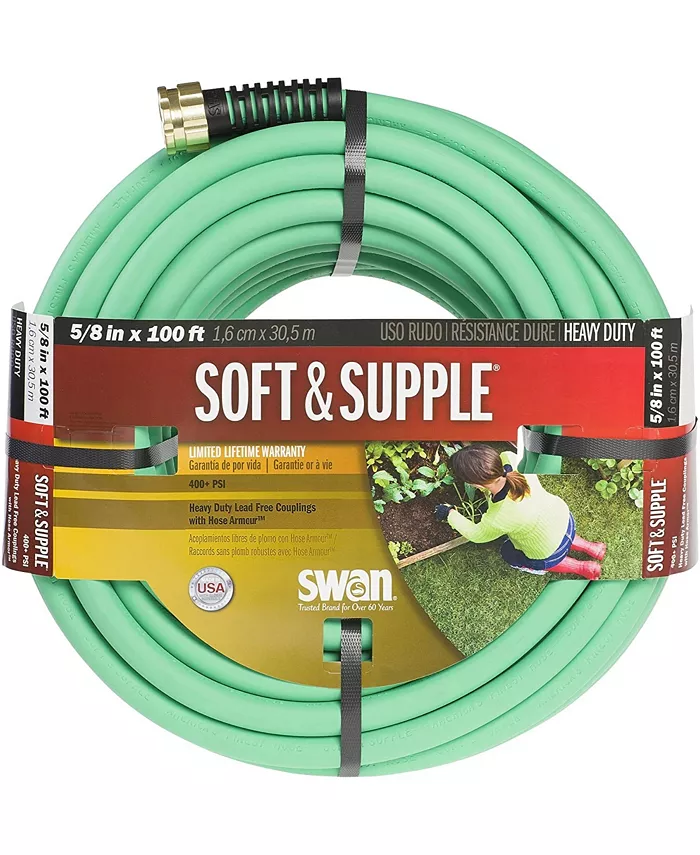 Swan Products Soft and SUPPLE Garden Hose，  .62 Inches X 100 FT