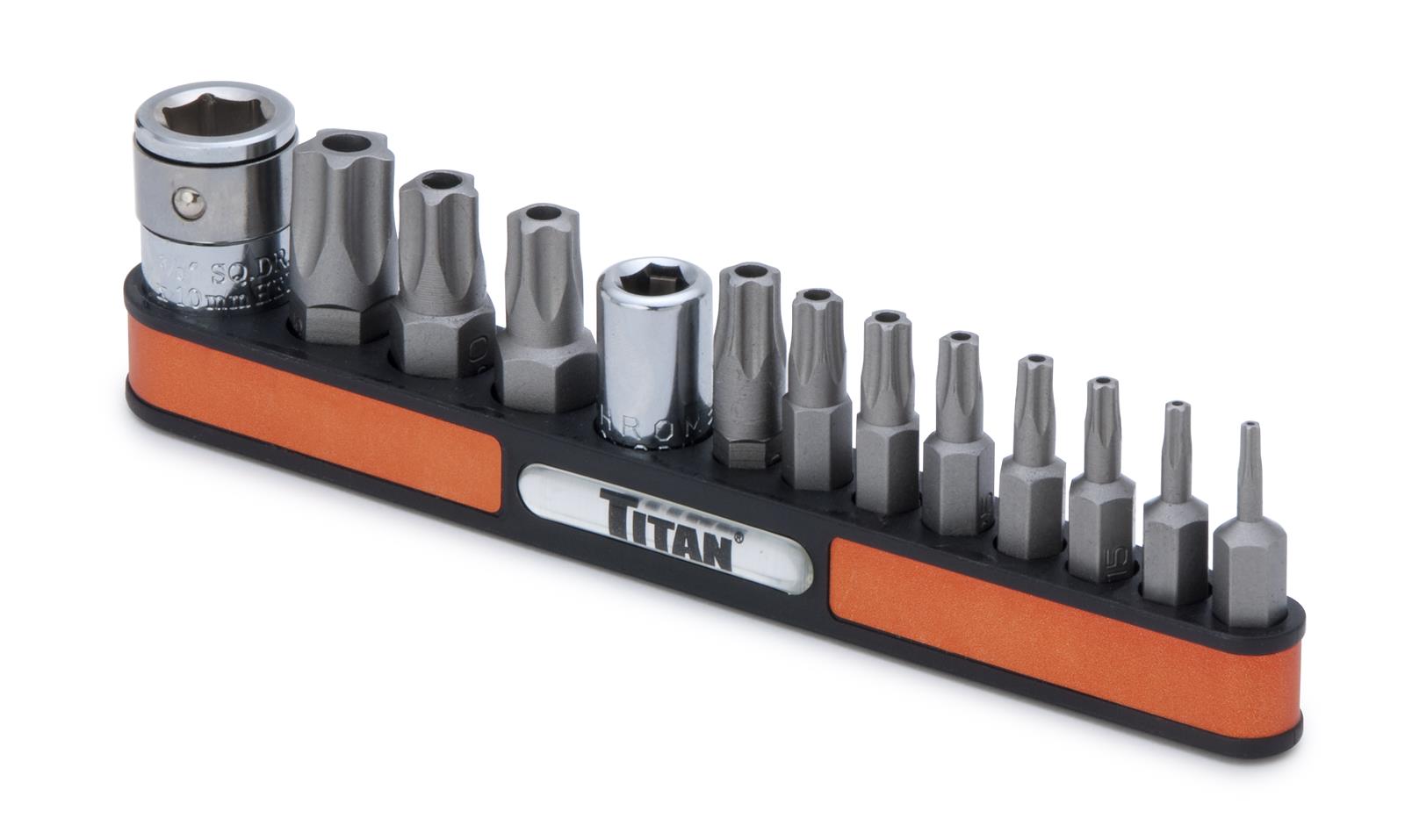 Titan Tools 16137 Titan 13-Piece Tamper-Proof Torx Bit Sets