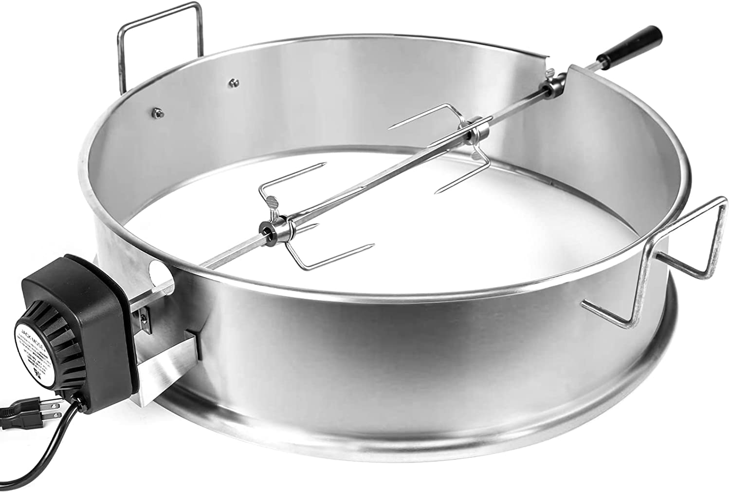 Rotisserie Ring Kit for Weber 22.5 Inch One Touch Silver, Bar-B-Kettle, Master Touch, Performer and Premium and other 22.5 Inch Charcoal Grills