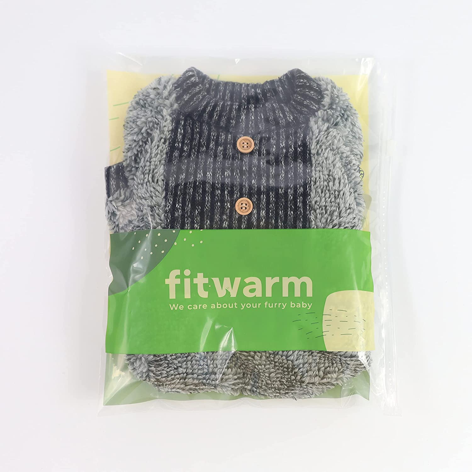 Fitwarm Fuzzy Fleece Thermal Pet Clothes for Dog Pajamas PJS Coat Sweater Jumpsuit XS