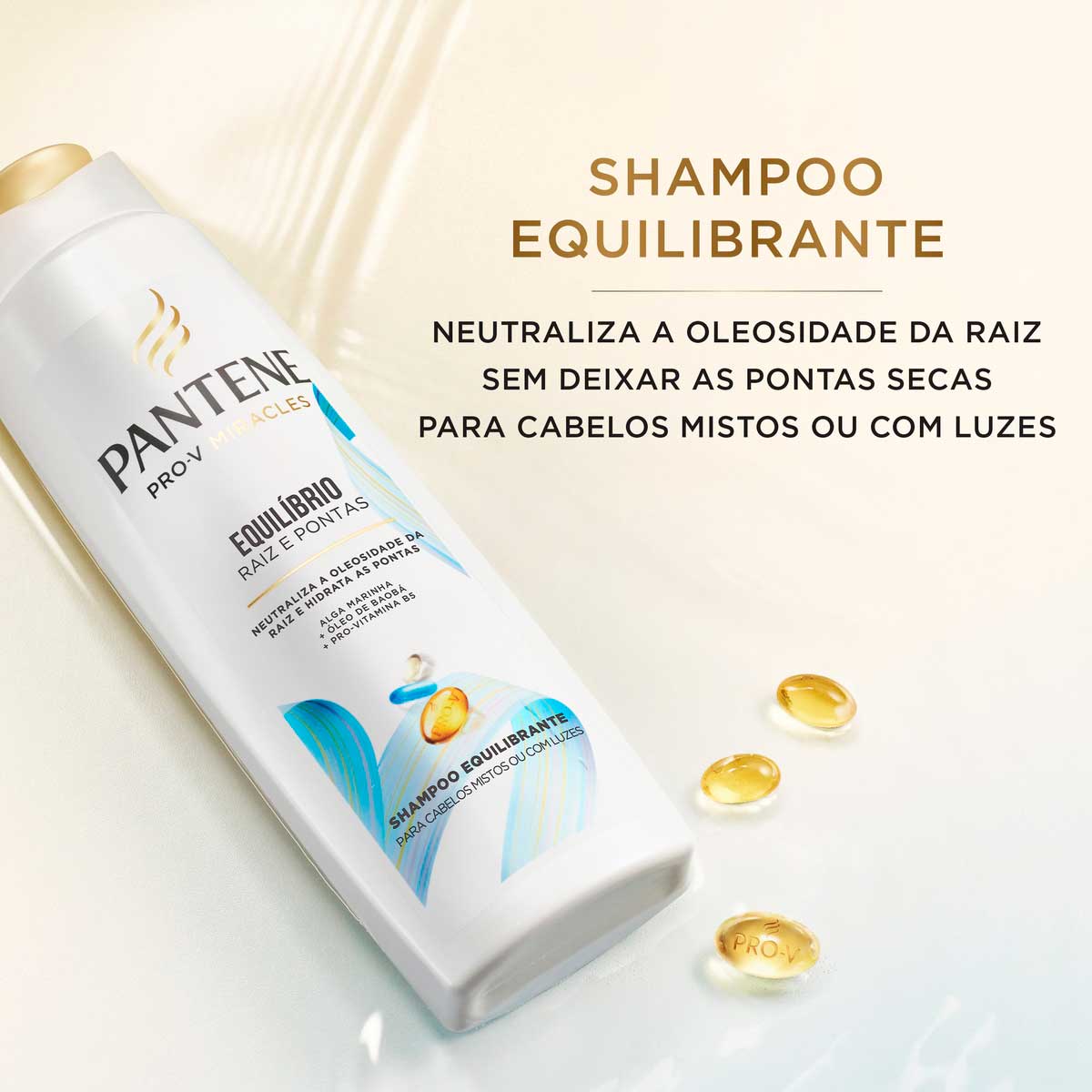 Shampoo Pantene Pro-V Miracles Equilibrio Raiz e Pontas 300ml