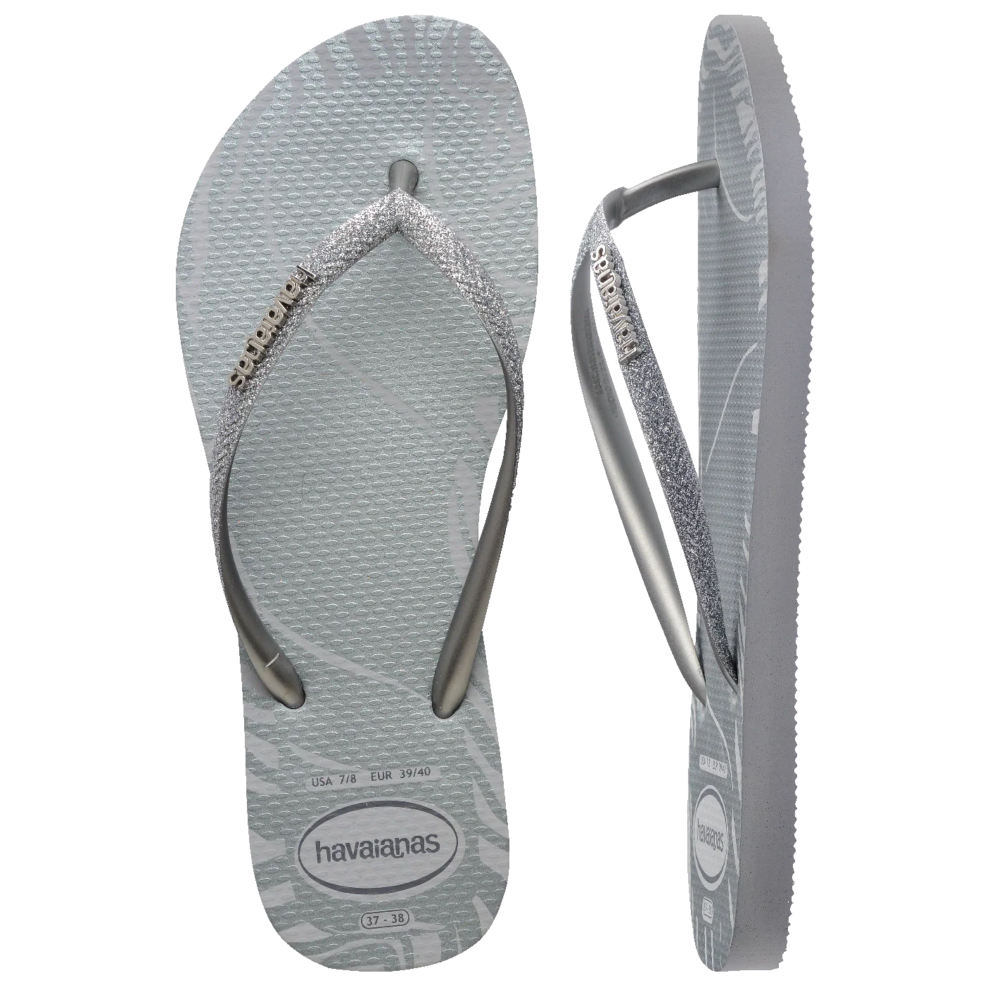 Chinelo Havaianas Slim Glitter Edge