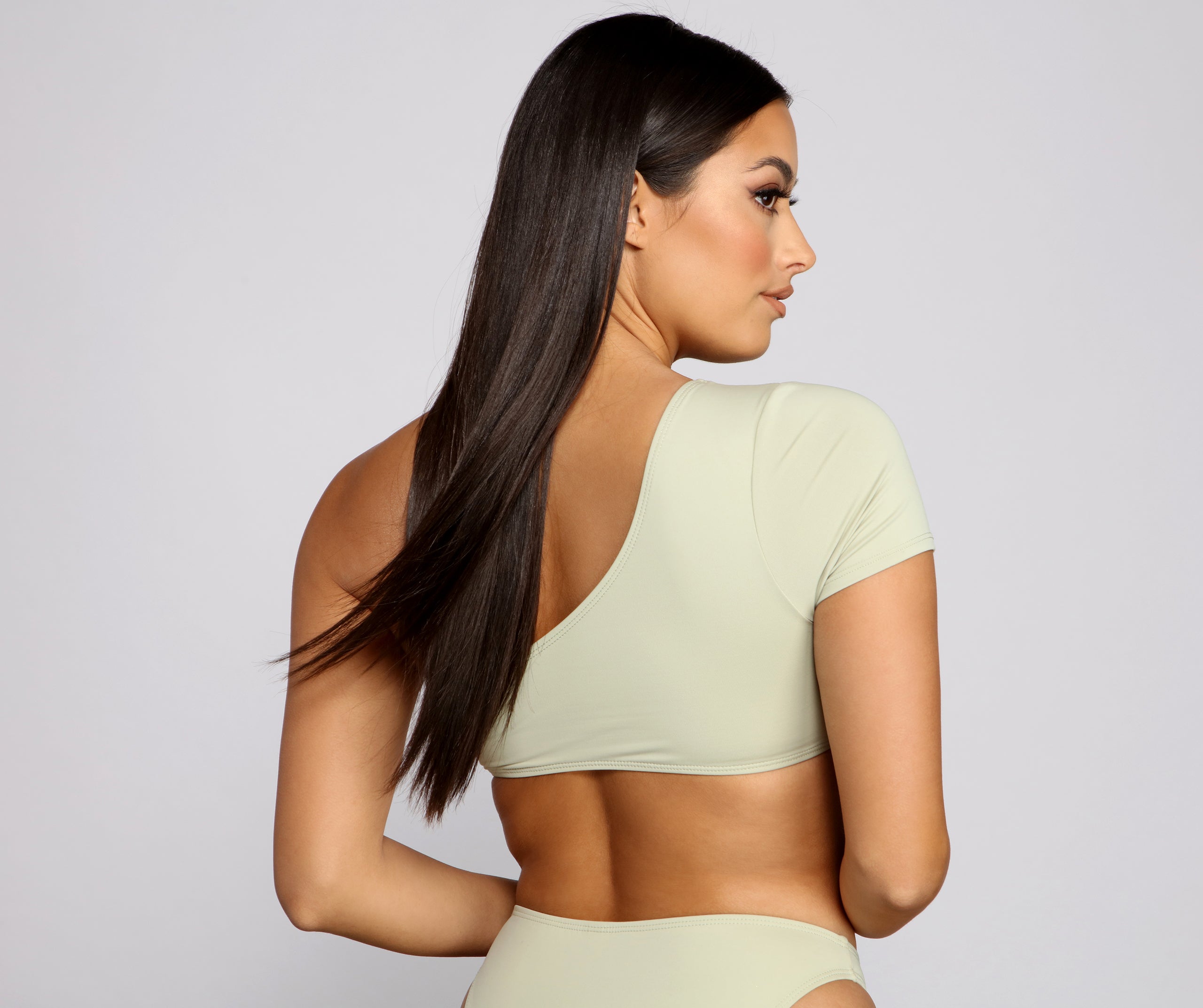 So Haute One Shoulder Swim Top