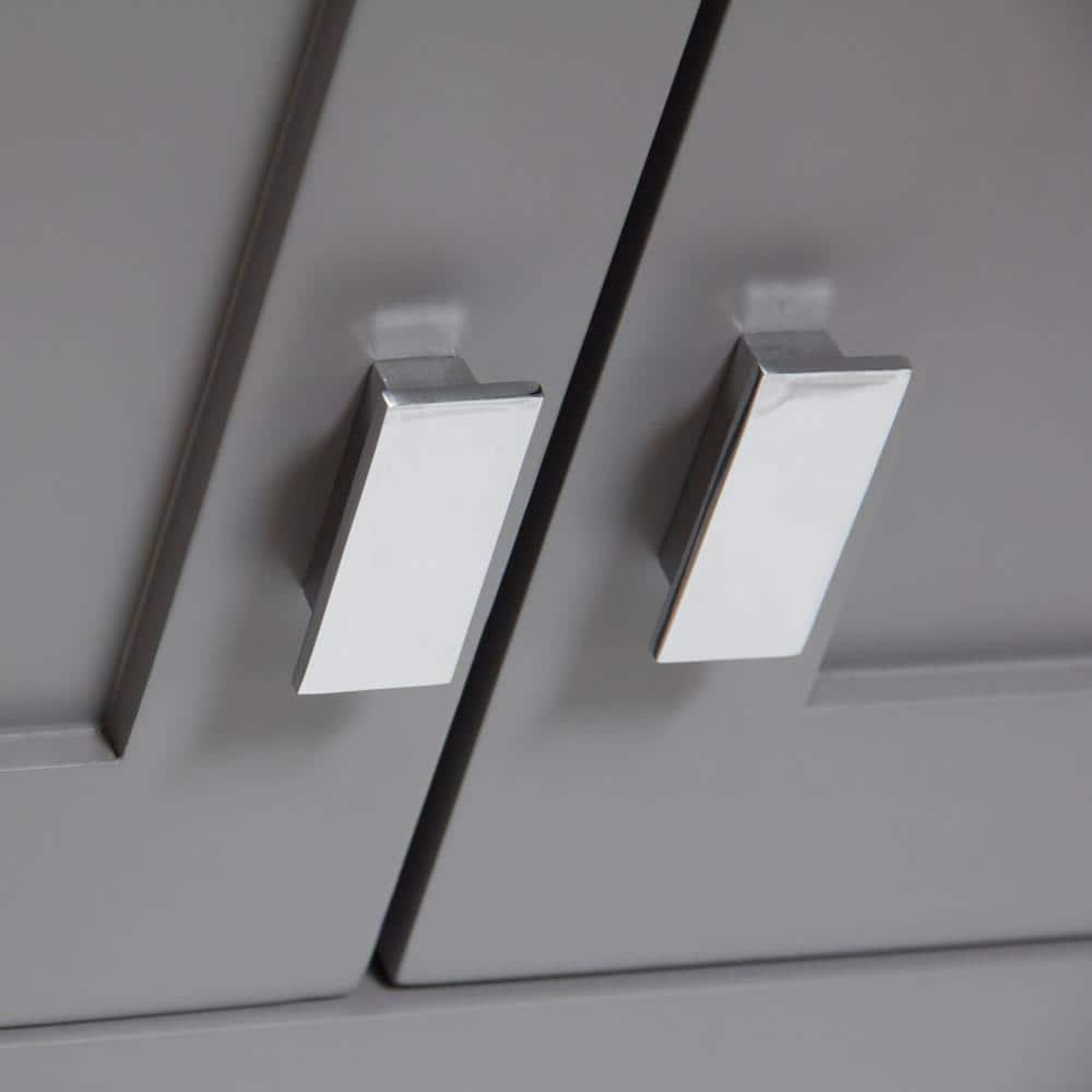 Water Creation Madison 24 in W x 33 in H x 8 in D Bathroom Storage Toilet Topper in Cashmere Grey