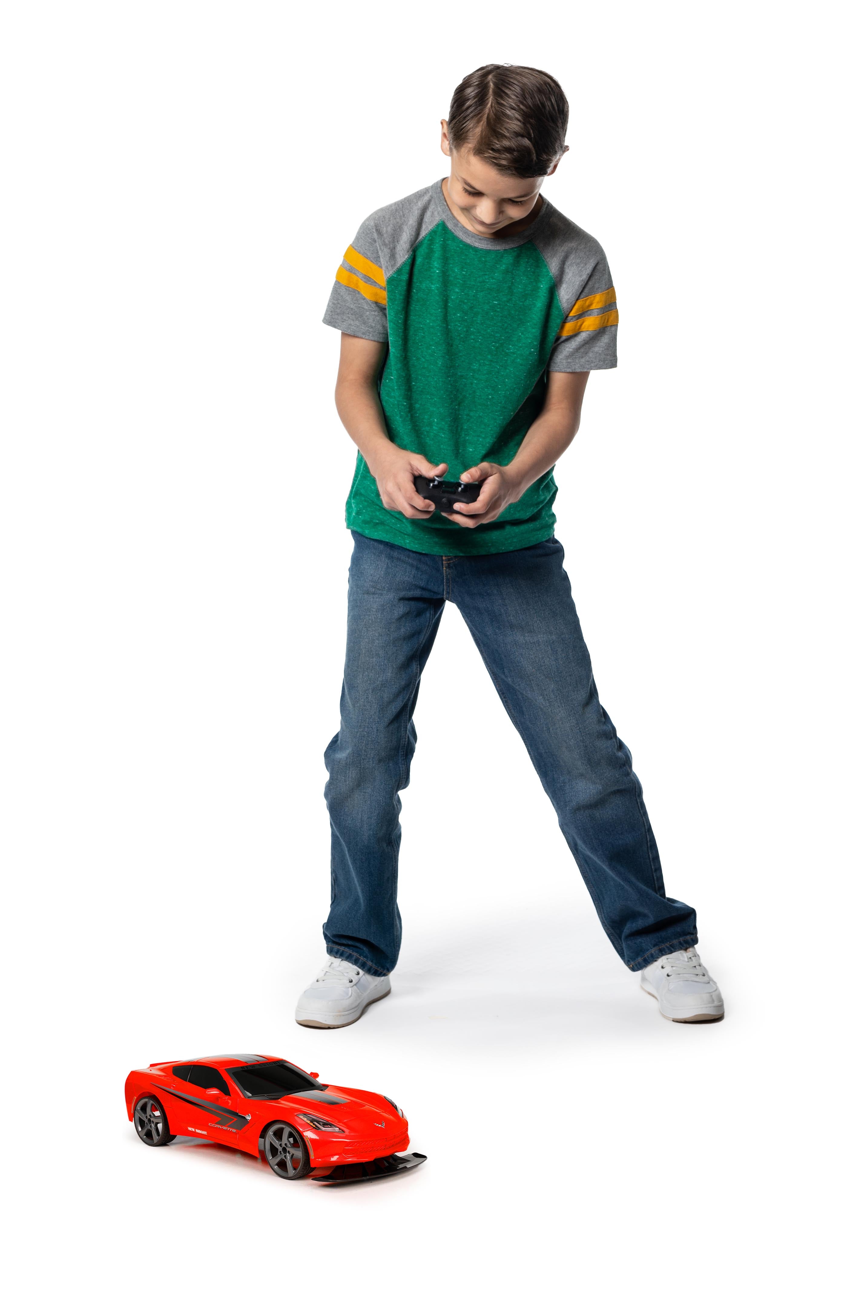 New Bright (1:10) Chevy Corvette Battery Radio Control Sports Car， 61029U-8R