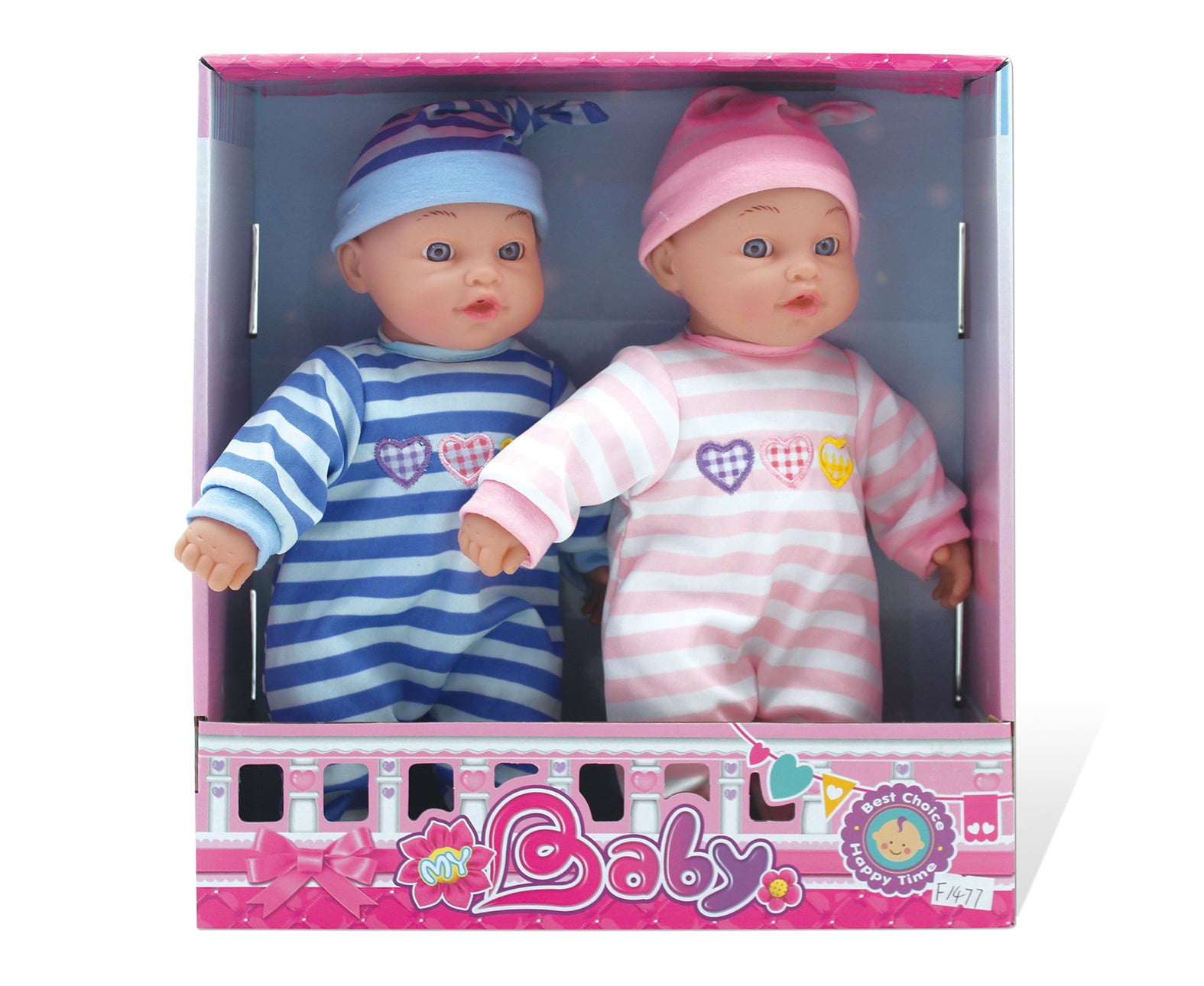 2 Adorable Baby Doll Twins Boy & Girl  with their own outfit to play with and have a great time with kids!