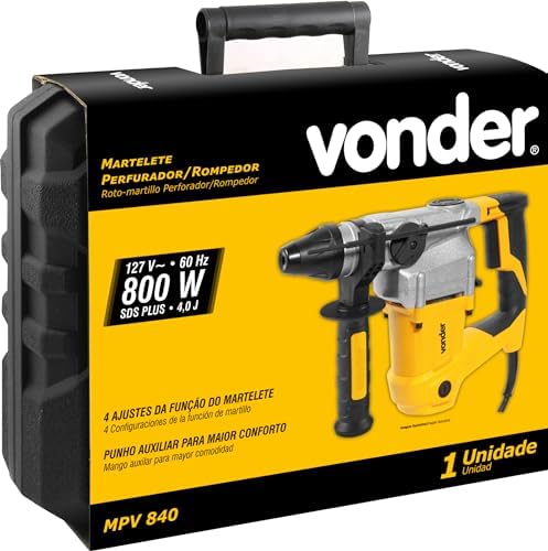 Vonder, Martelete Perfurador/Rompedor, 800 W, Mpv 840, 220 V~.