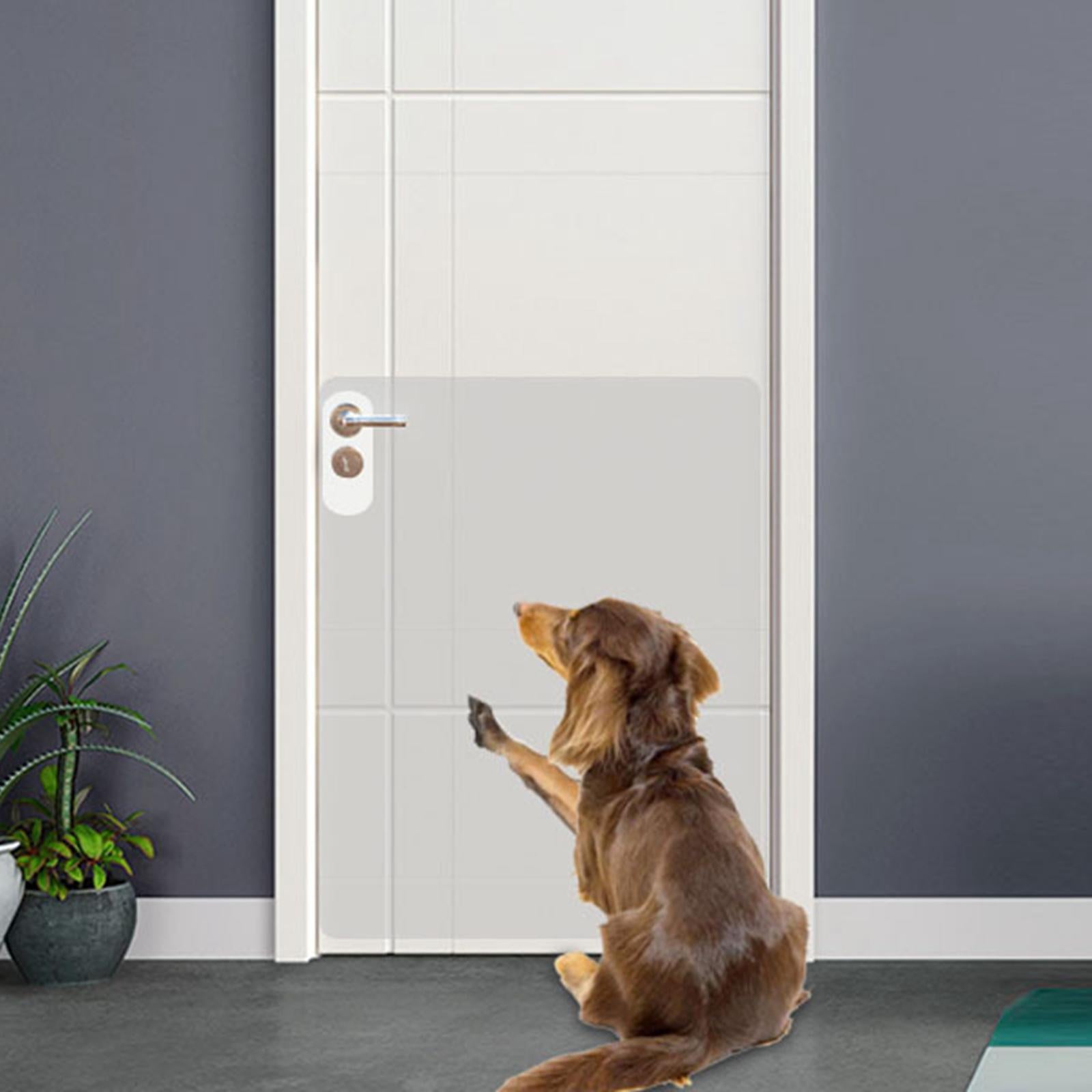 Dog Scratch Door Protector， for Pets to ， Right Door 83x55cm
