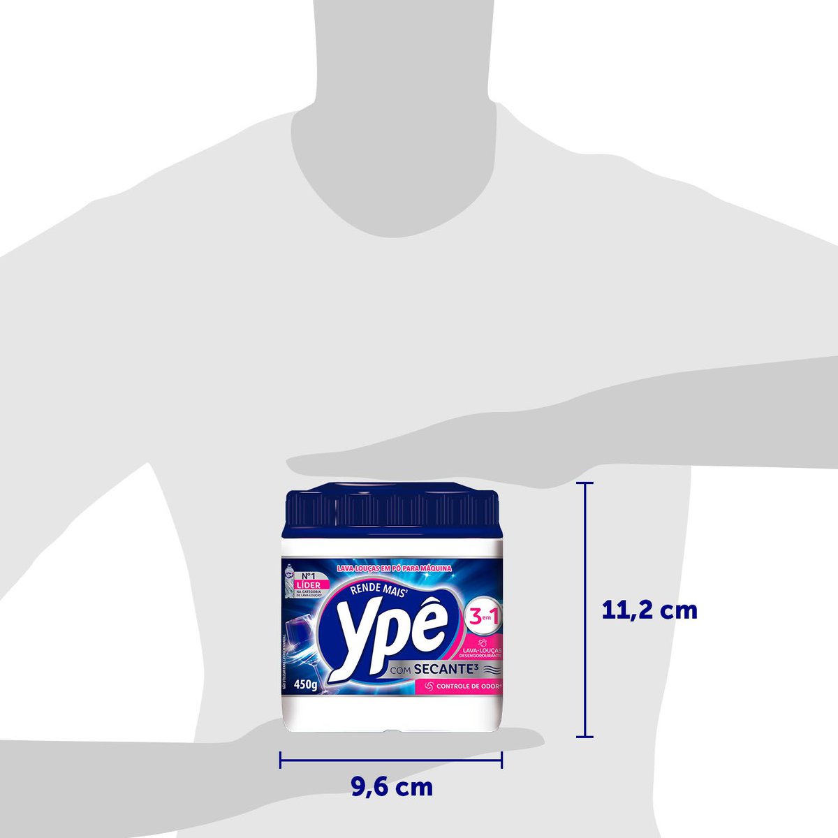 Detergente em Po para Maquina de Lavar Loucas Ype 450g