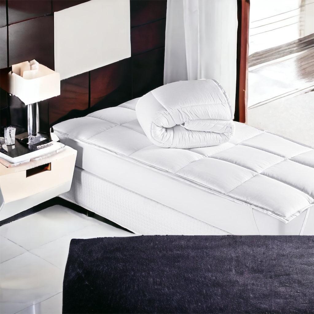 Pillow Top Ultra Confort™ - Micro Percal 400 Fios: Proteção Elegante e Toque Aveludado.