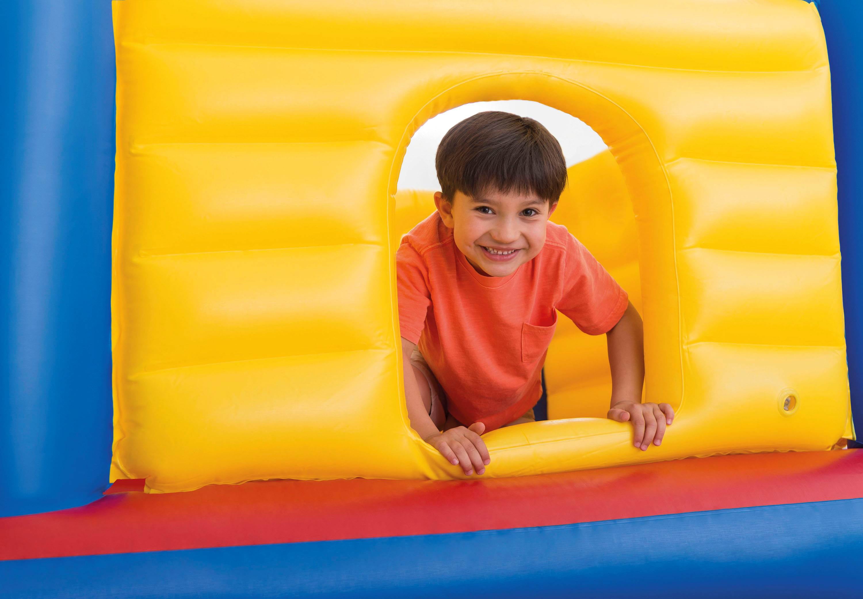 Intex Inflatable Colorful Jump-O-Lene Kids Castle Bouncer for Ages 3-6 | 48259EP