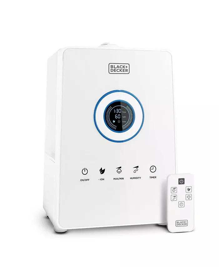 Black Decker 5.5L Ultrasonic Humidifier with Remote Control