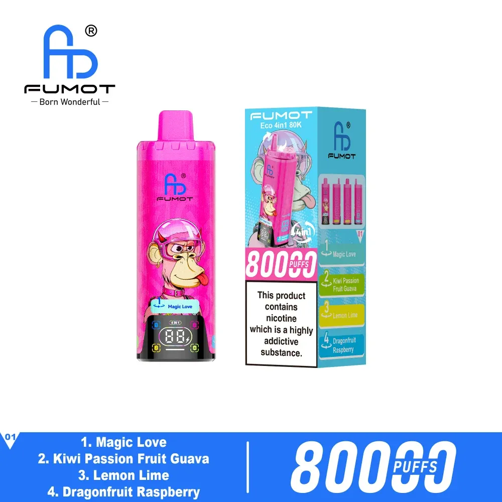 🔥 Fumot Eco 4-in-1 80K Puffs 💨Four Flavours. One Device Disposable Vape