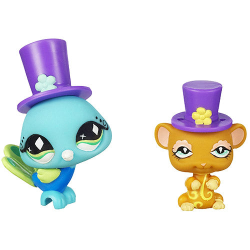 Littlest Pet Shop Rat & Peacock Pair Figures, 2 Pack