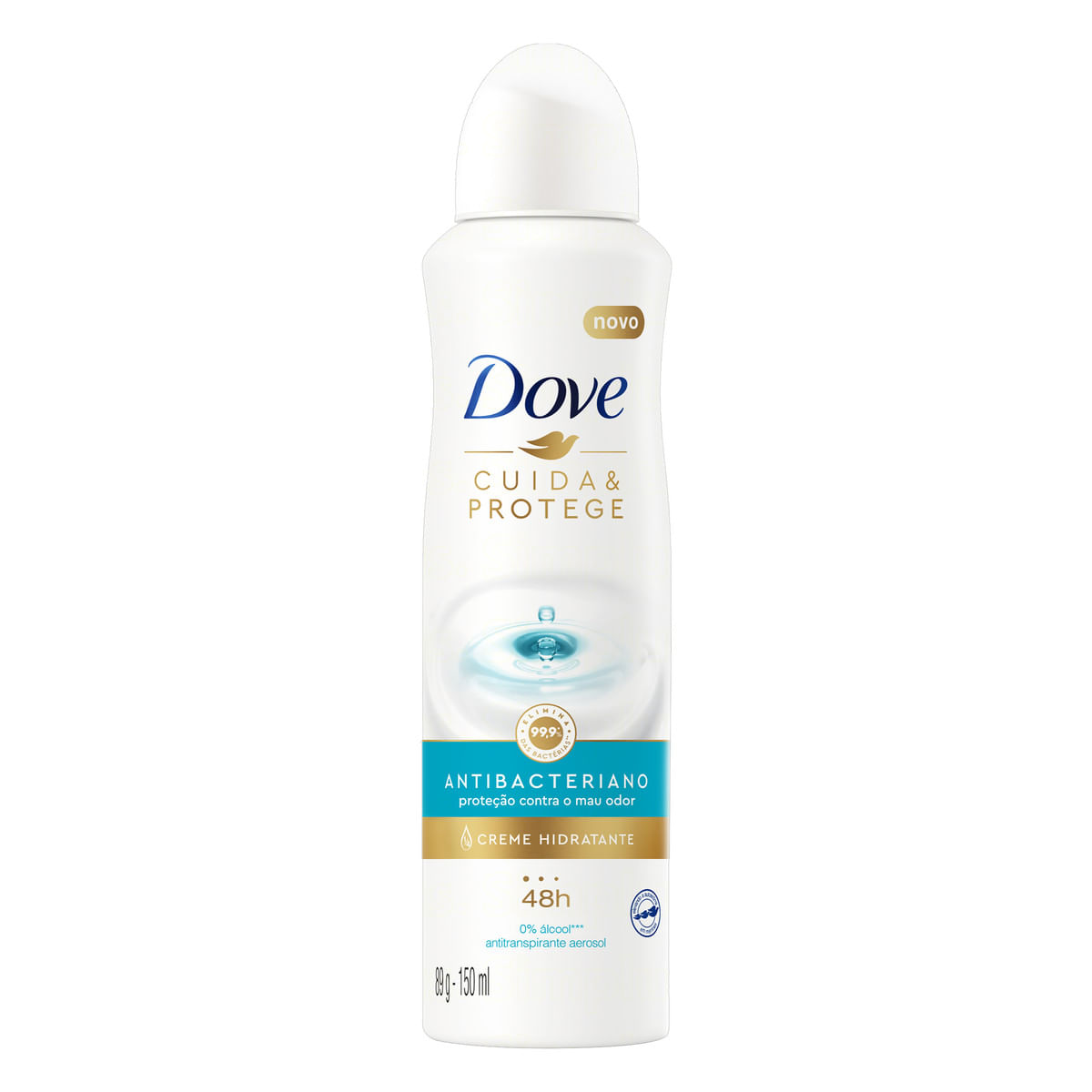 Antitranspirante Aerossol Antibacteriano 48h Dove Cuida & Protege 150 ml