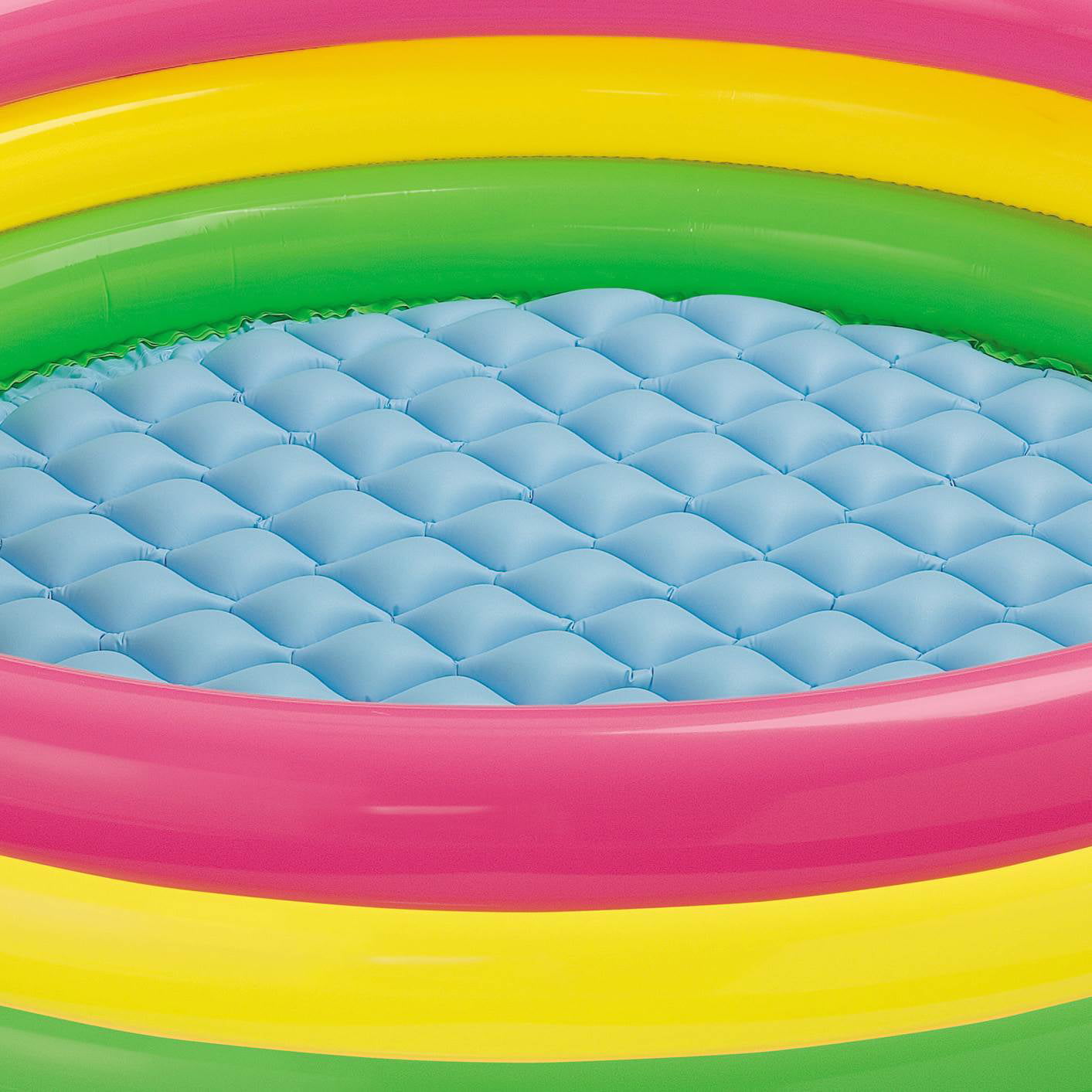 Intex 4ft x 13in Inflatable Sunset Glow Colorful Backyard Round Kiddie Pool