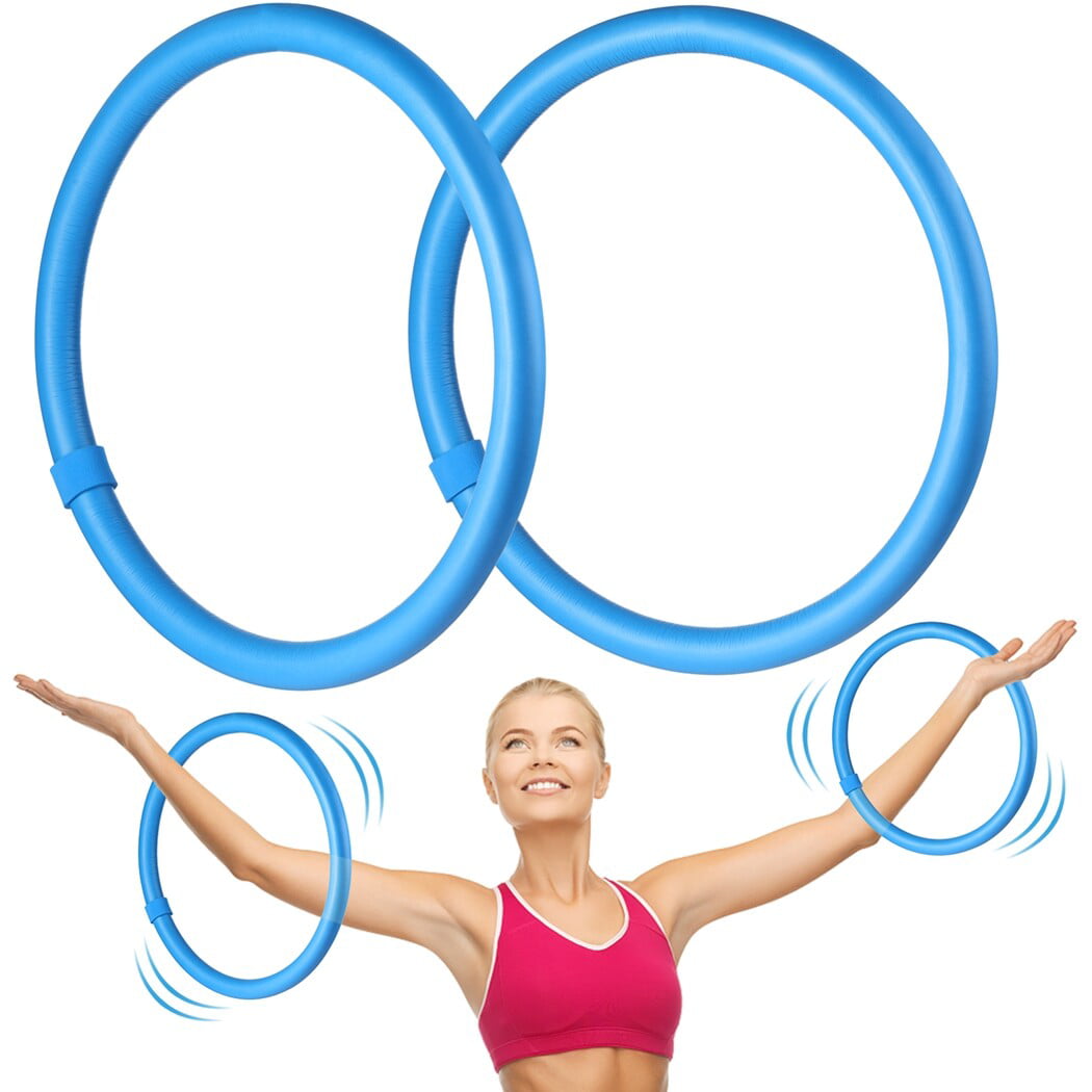 2PCS Arm Hoops， Weighted Hula Hoop for Exercise Workout for Adult Women Weight Loss