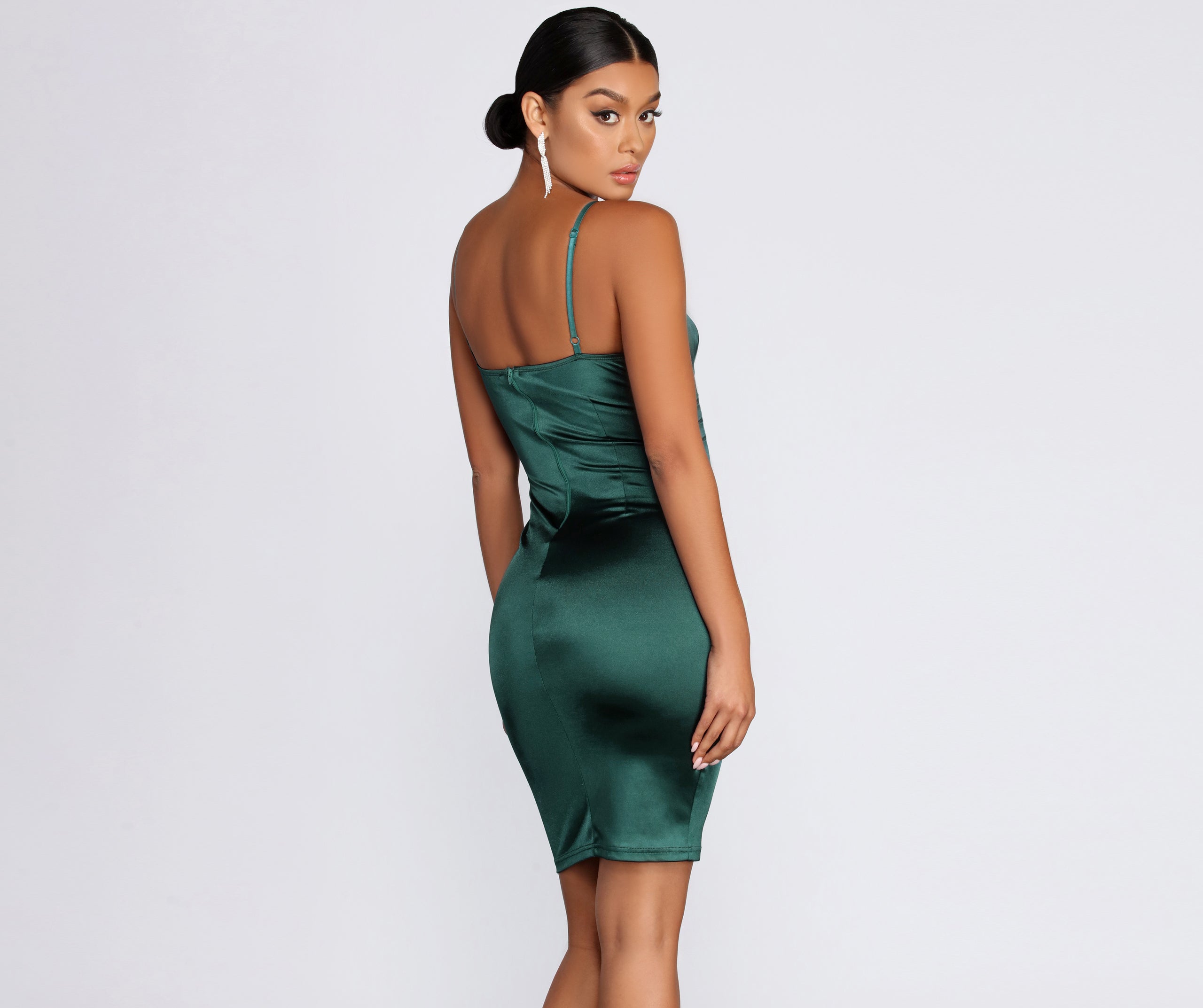 On To The Next Satin Dress