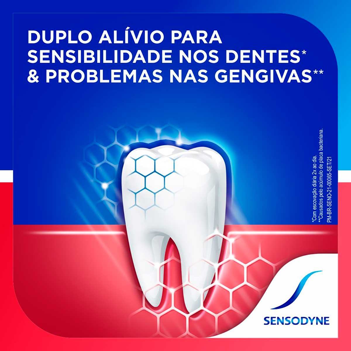 Sensodyne Creme Dental Sensibilidade & Gengivas para Dentes Sensiveis e Sangramentos na Gengiva 100g