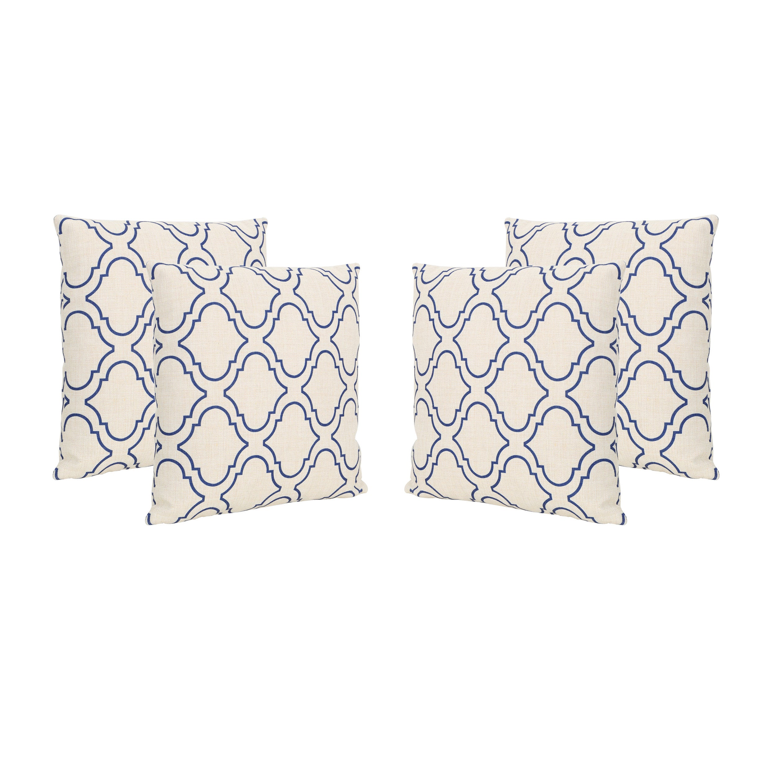 Bucs Outdoor 18-inch Water Resistant Square Pillows (Set of 2)