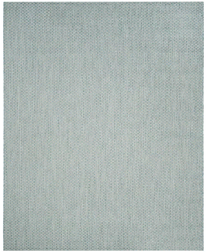 Safavieh Courtyard Light Blue and Light Gray 8' x 11' Sisal Weave Outdoor Area Rug