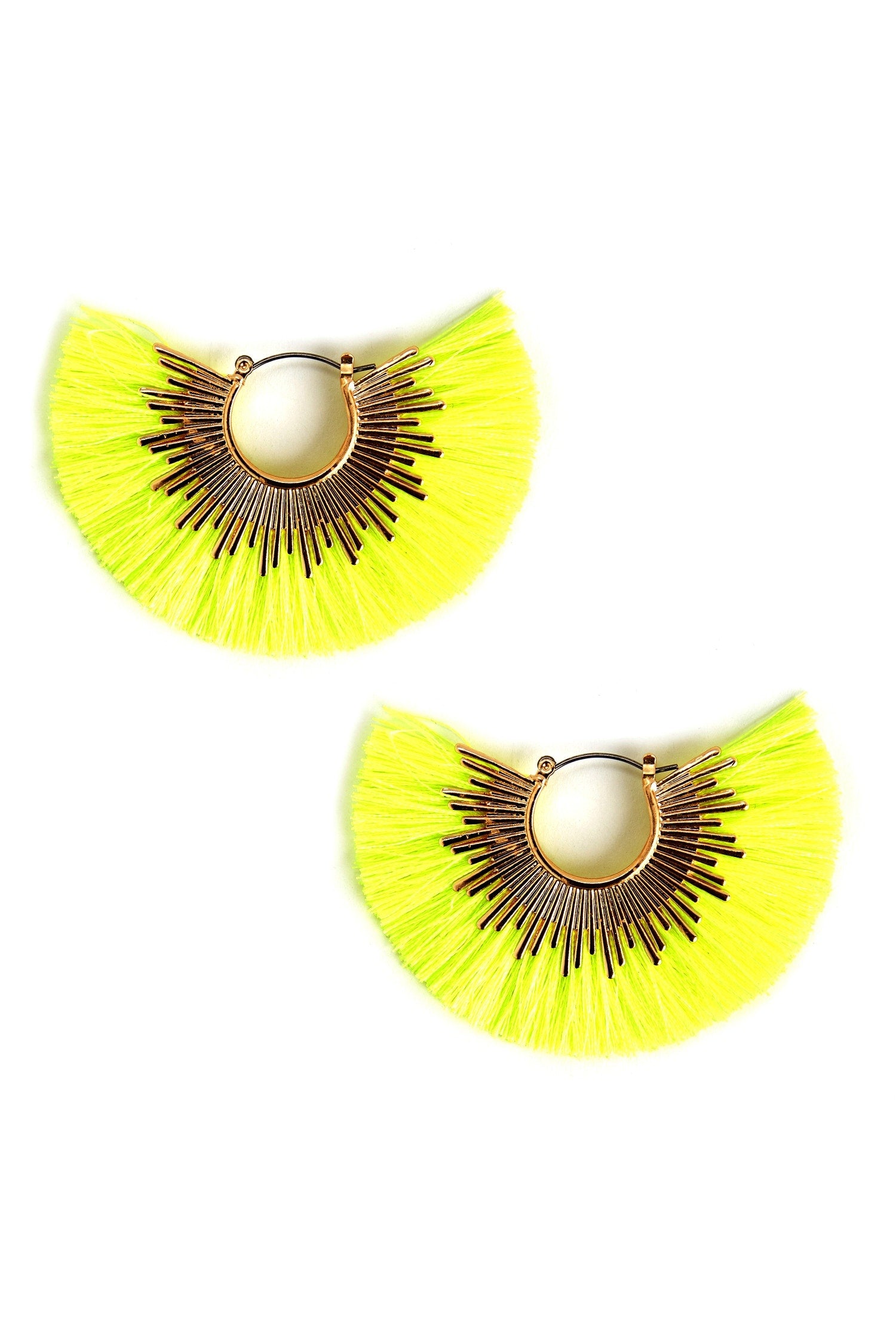 Full Fan Tassel Earrings