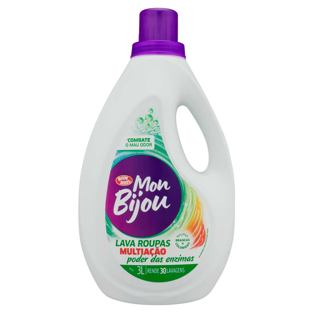 Lava-Roupas Liquido Roupas Brancas E Coloridas Mon Bijou Multiacao Galao 3l