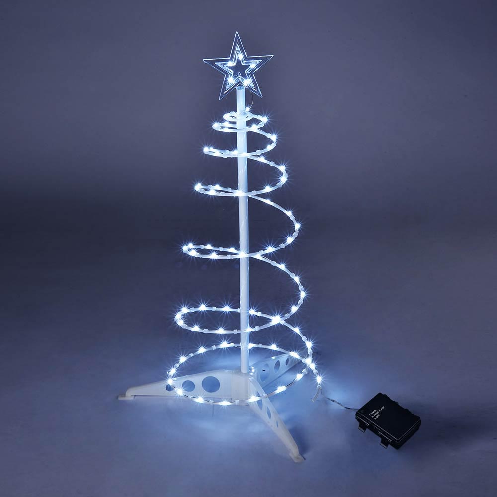 Yescom 2' Pre-Lit Spiral Christmas Tree Battery Operated