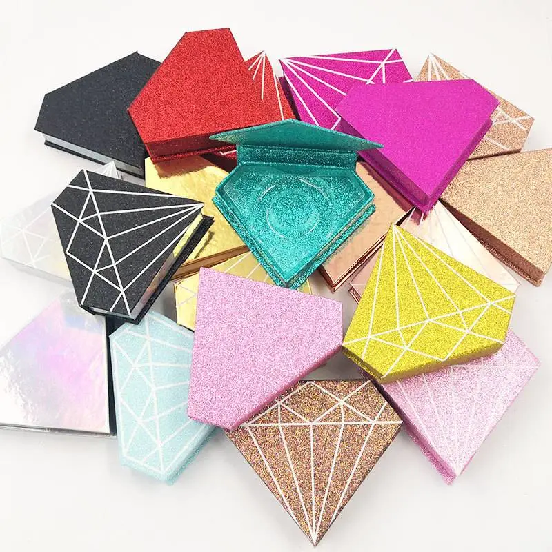 Diamond Shape Mink Eyelashes Box