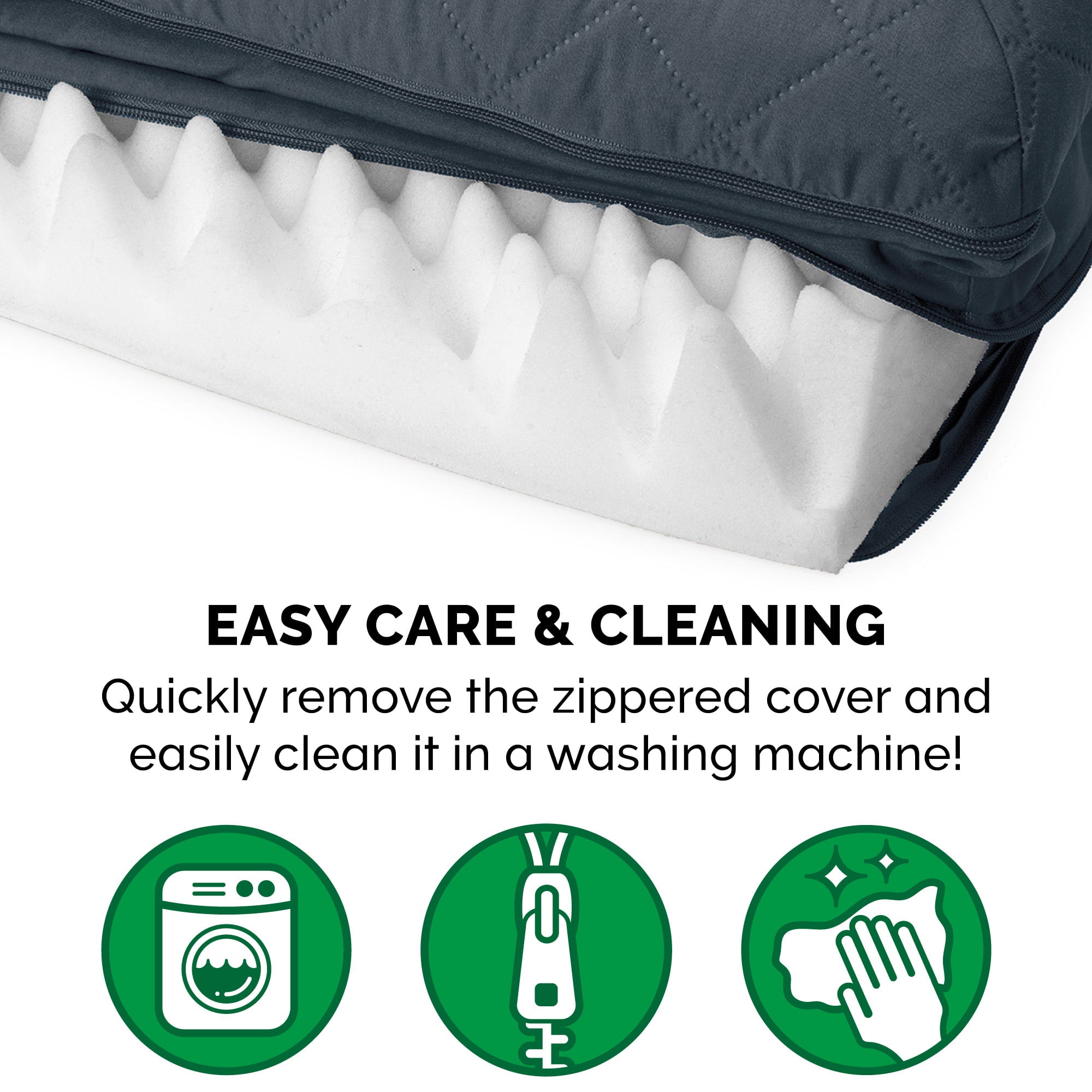 Furhaven Pet Products Orthopedic Quilted Sofa-Style Couch Pet Bed for Dogs and Cats， Iron Gray， Jumbo