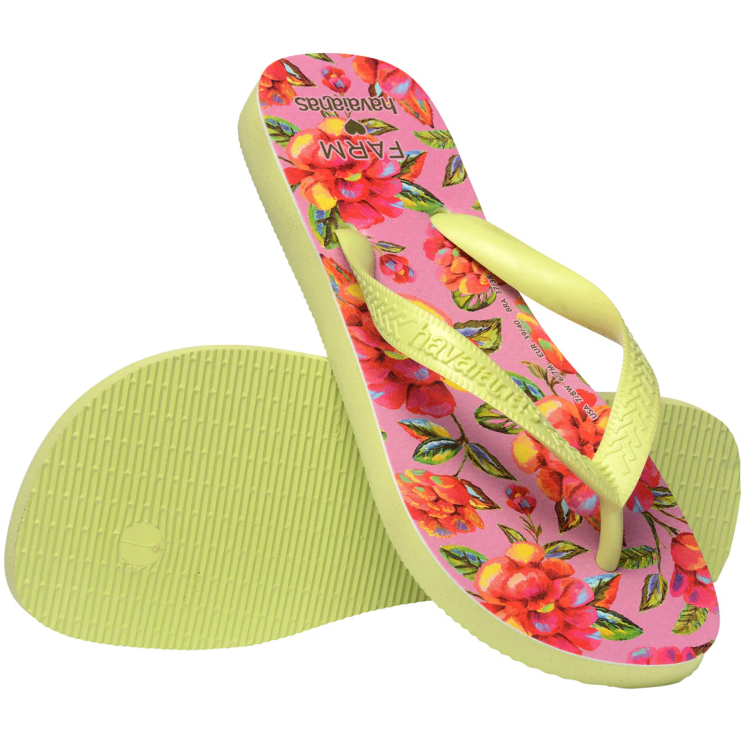 Chinelo Havaianas Farm Flor de Céu