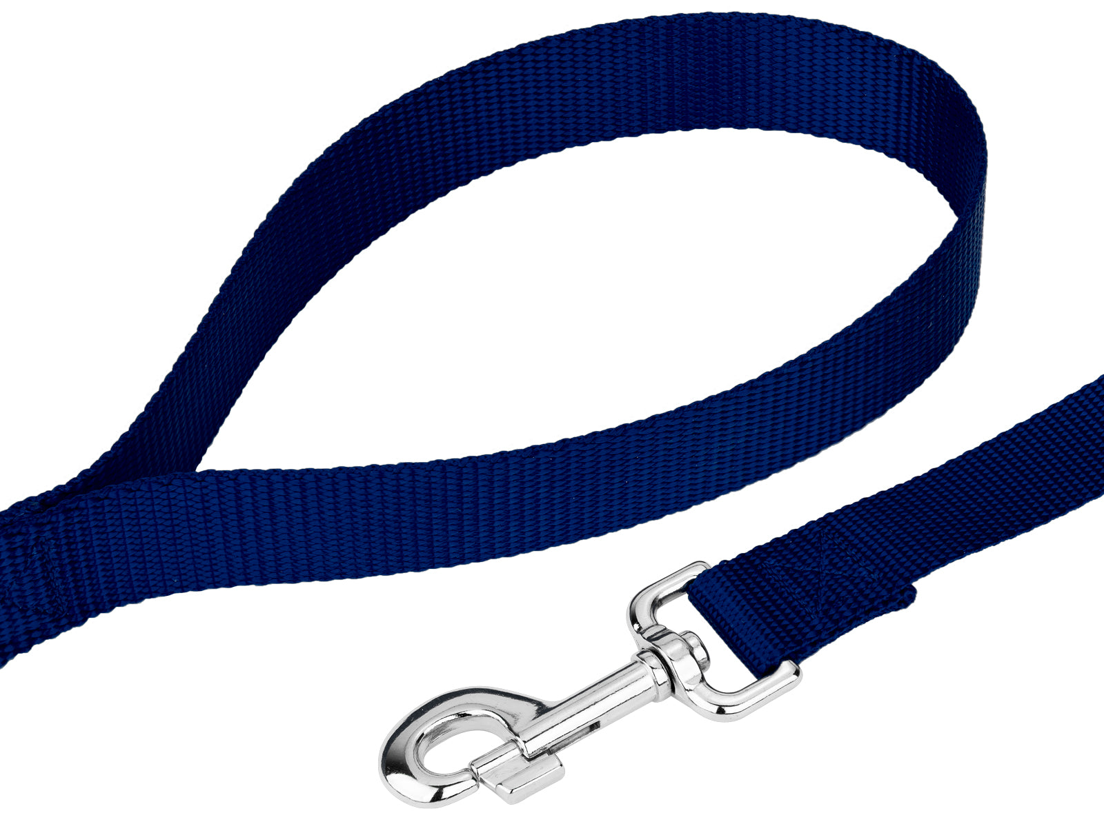 Country Brook Petz® 3/4 inch Nylon Dog Leash - Royal Blue， 4 Foot