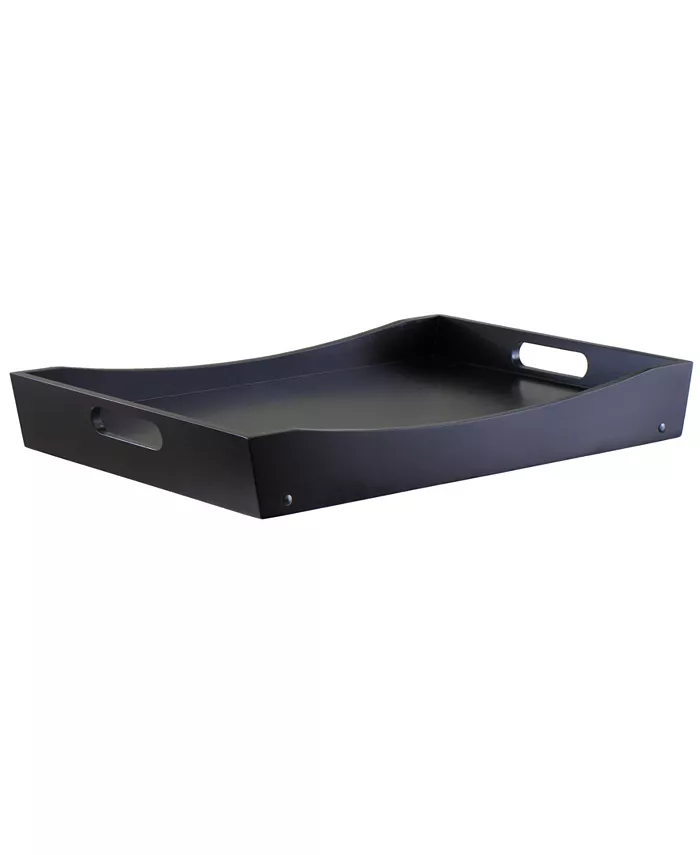 Winsome Benito Bed Tray with Curved Top， Foldable Legs