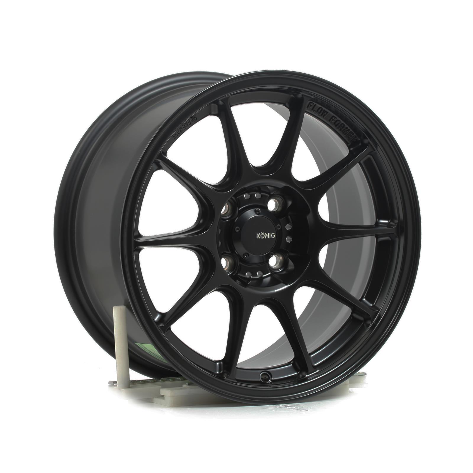 Konig Wheels DK85100255 Konig Dekagram Semi-Matte Black Wheels