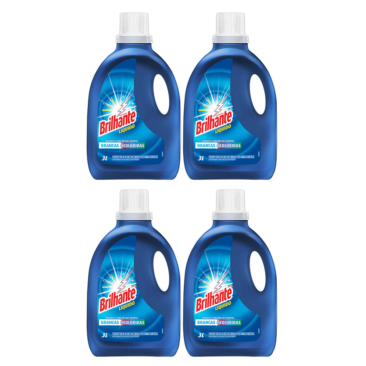 Sabao em Liquido Brilhante 3L - 4 Unidades