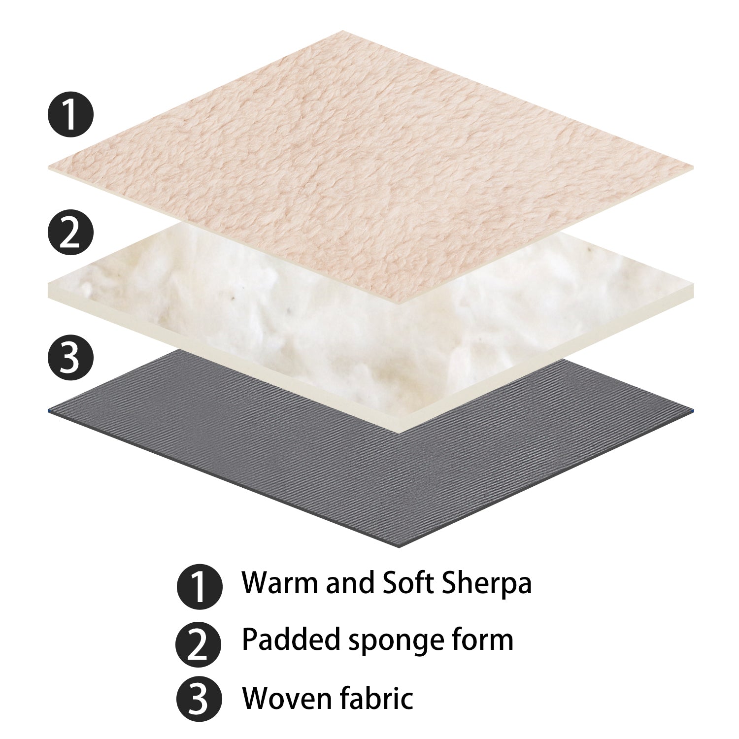 Pawsse Dog Cuddler Bed，Soft Plush Pet Sofa Thick Kennel Cushion Pad Crate Mat Blanket Car Seat Cover for Small Medium Large Dogs Puppy Cats Grey