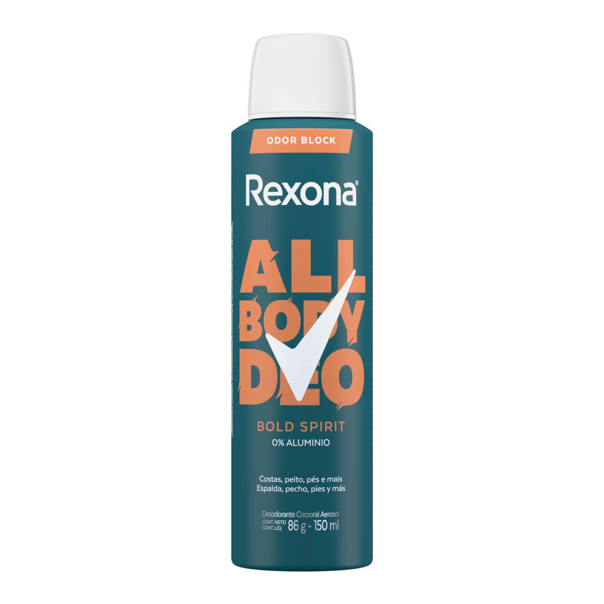 Desodorante Aerossol Rexona All Body Deo Bold Spirit 150ml Spray