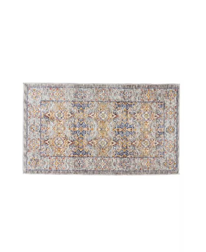 Laura Ashley Mason Turkish Mystic Chenille Accent Rug， 26.5