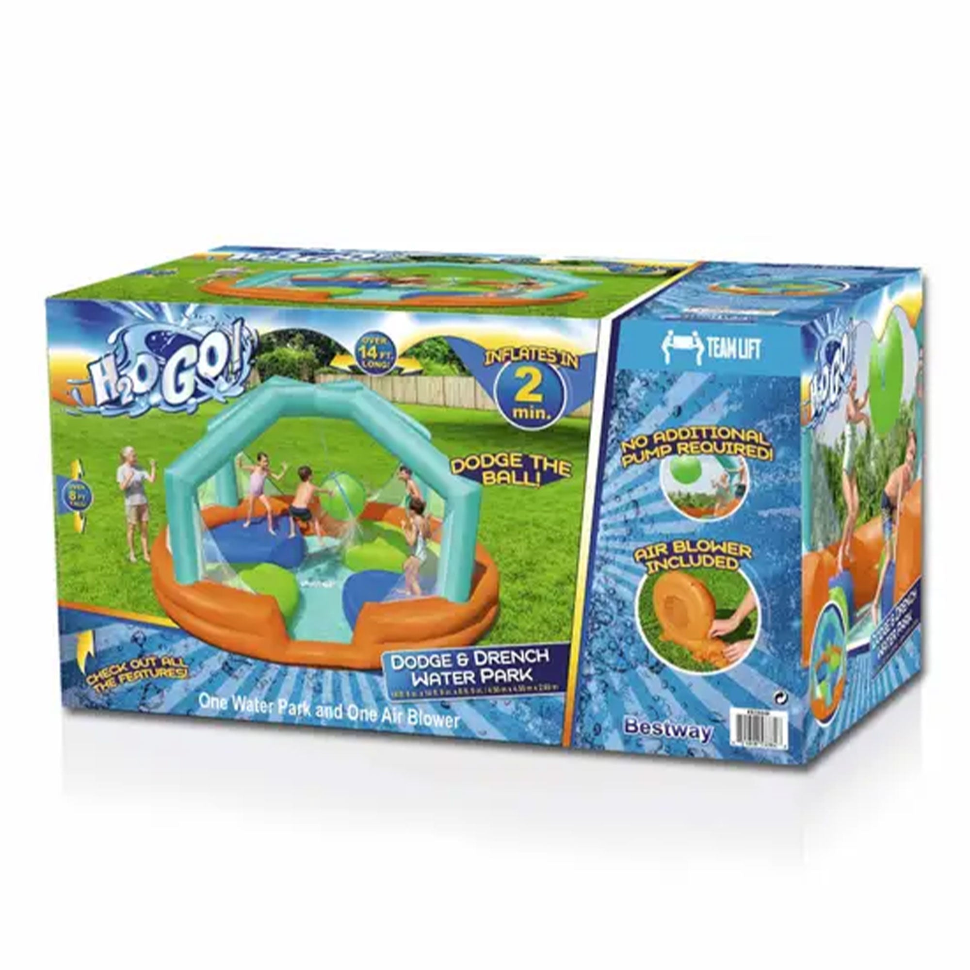 Bestway H2OGO! Dodge and Drench Kids Inflatable Water Park with Air Blower