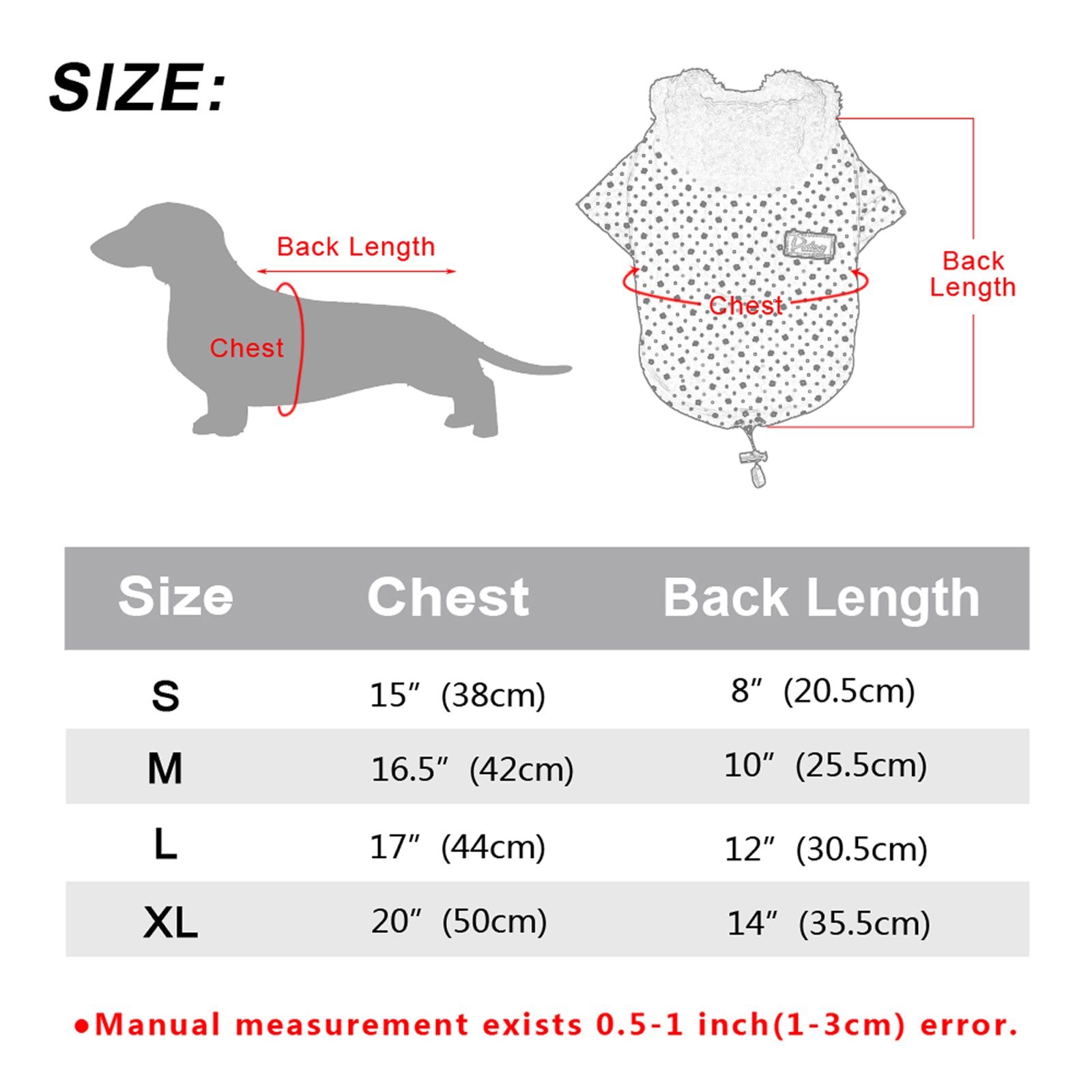 Tineer Pet Puppy Little Star Coat，Pet Dog Warm Winter Clothes Puppy Cats Sweater Apparel Small Dog Clothes (S， Black)