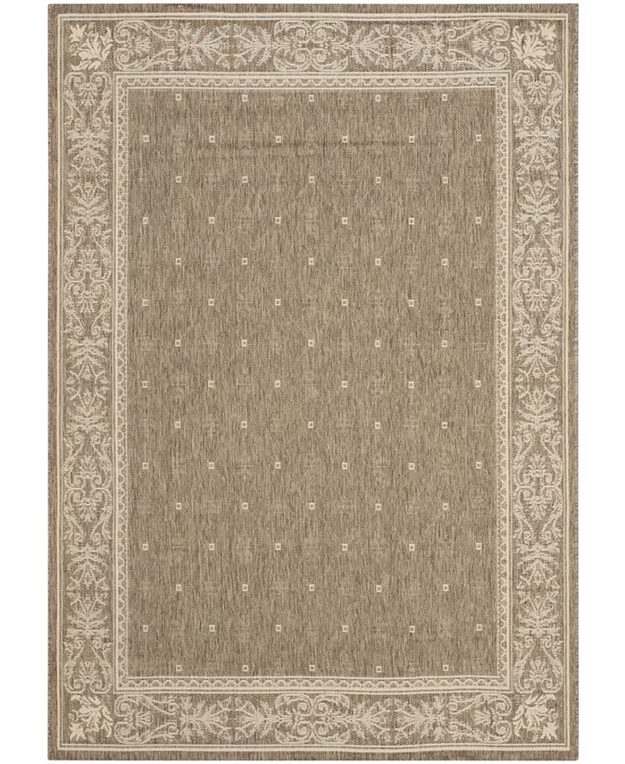 Safavieh Courtyard Brown and Natural 5'3