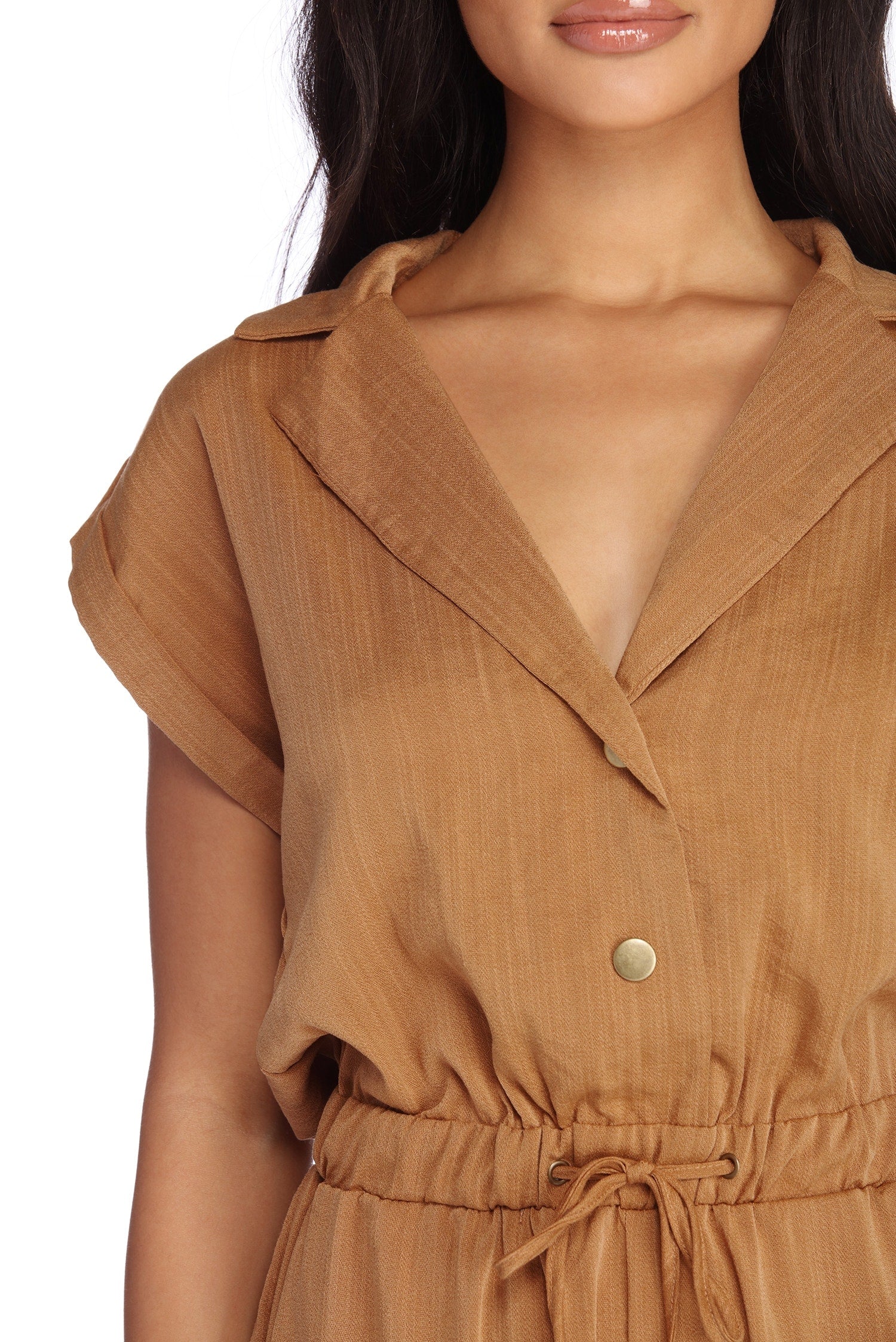 Utility Linen Jumpsuit