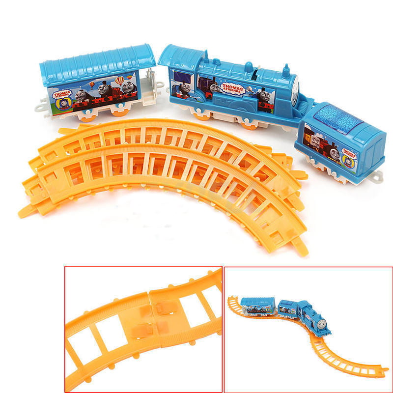 ZQC Three Thomas Trains Set for Children Electric Train Track Toy