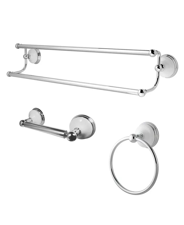 Kingston Brass 3-Pc. Bathroom Accessory Set in Polished Chrome